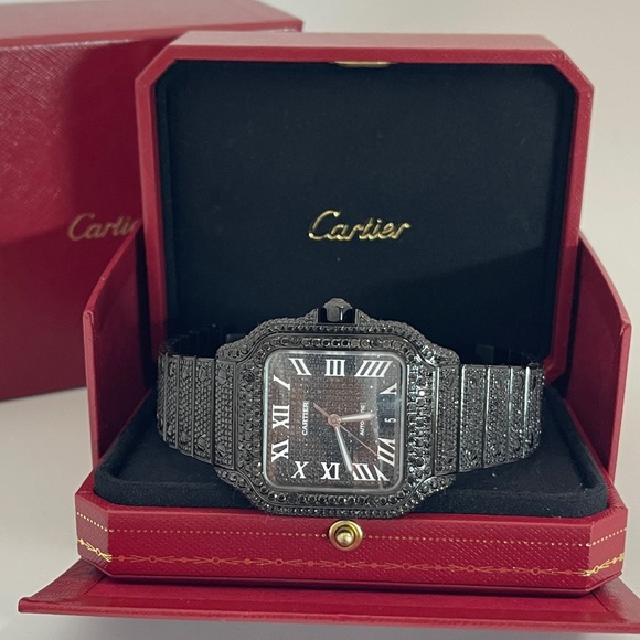 Santos De Cartier Diamonds Watch - Picture 3 of 5